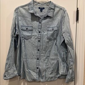 Old Navy Sky Blue Button-Up Shirt